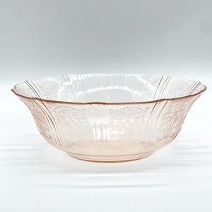 VTG 1930s Macbeth Evans American Sweetheart Pink 8” Fruit Bowl Depression Glass